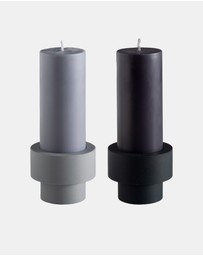 porter green - flipp sml silicone unbreakable candle holder set