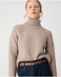 Forcast - Jada Notch Hem Turtleneck Knit