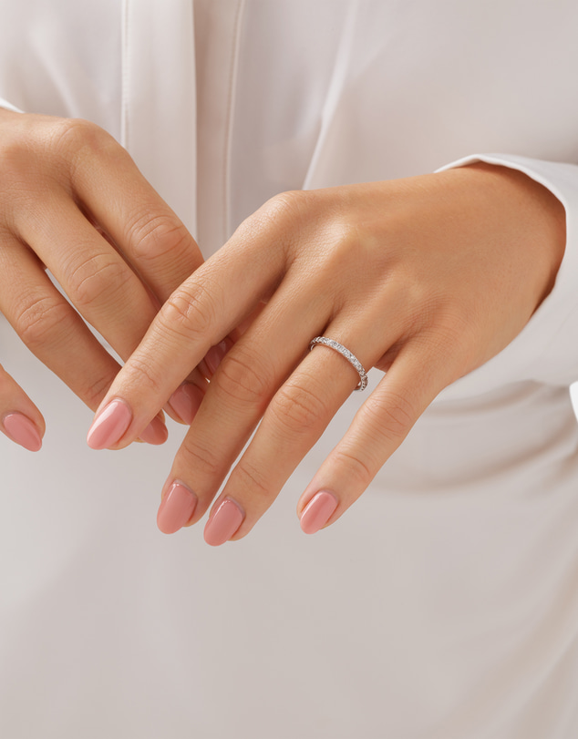 Michael Hill - Wedding Band with 0.50 Carat TW of Diamonds in 14kt White Gold