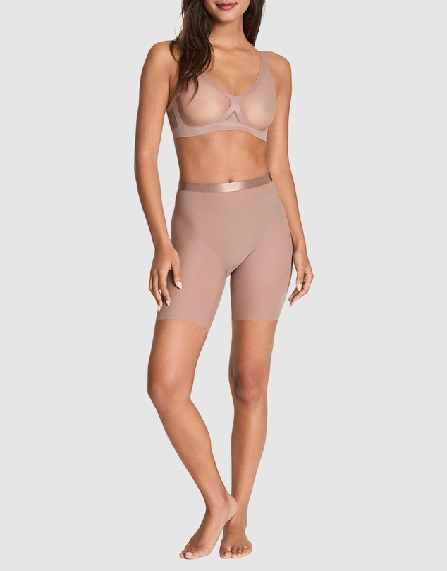 Spanx - Sheer Smoothing Regular Waist Midthigh Tights
