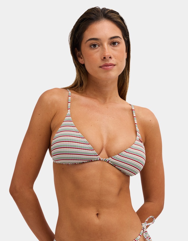 Roxy - Womens Sunset Stripe Fixed Tri Bikini Top