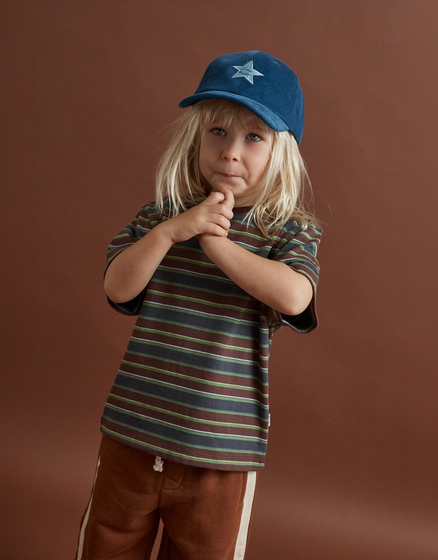 Rhythm - Adventure Stripe SS T-Shirt - Kids
