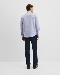 Country Road - Long Sleeve Cotton Stretch Strap Shirt