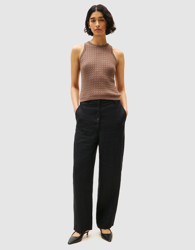 Tommy Hilfiger - Cable Knit Sleeveless Slim Sweater