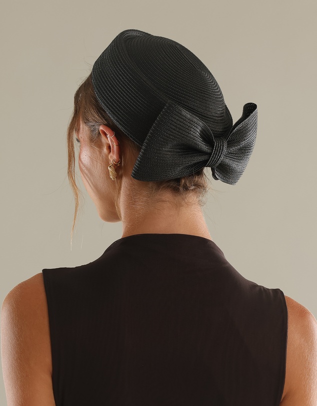Morgan & Taylor - Tara Racewear Pillbox Hat in Black