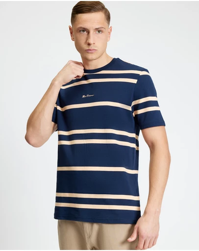 Ben Sherman - Pique Stripe Tee
