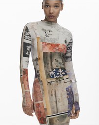 Desigual - Collage fitted dress