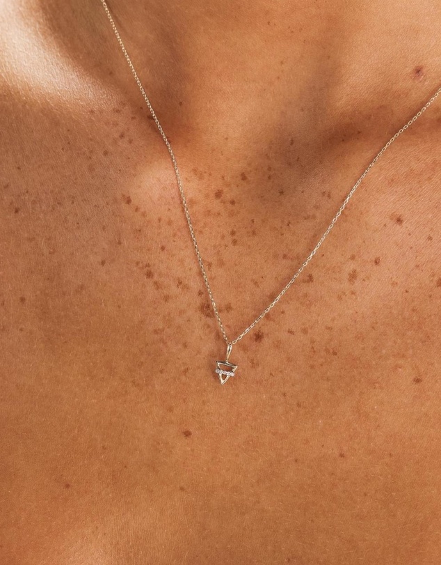 Luna Rae - Solid Gold - Earth Element Diamond Necklace