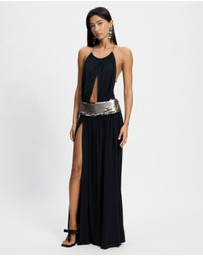 Jaded London - Beaded Belt Maxi Dress