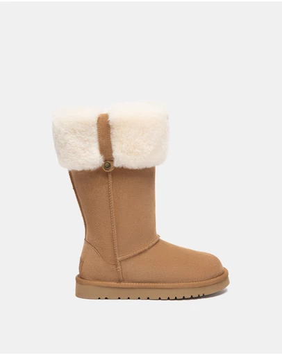 EVERAU - Australian Shepherd Ugg Tall Eleny Cow Suede Upper UGG Boots