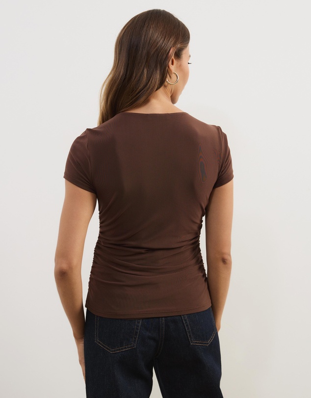 Atmos&Here - Delilah Gathered Mesh Top