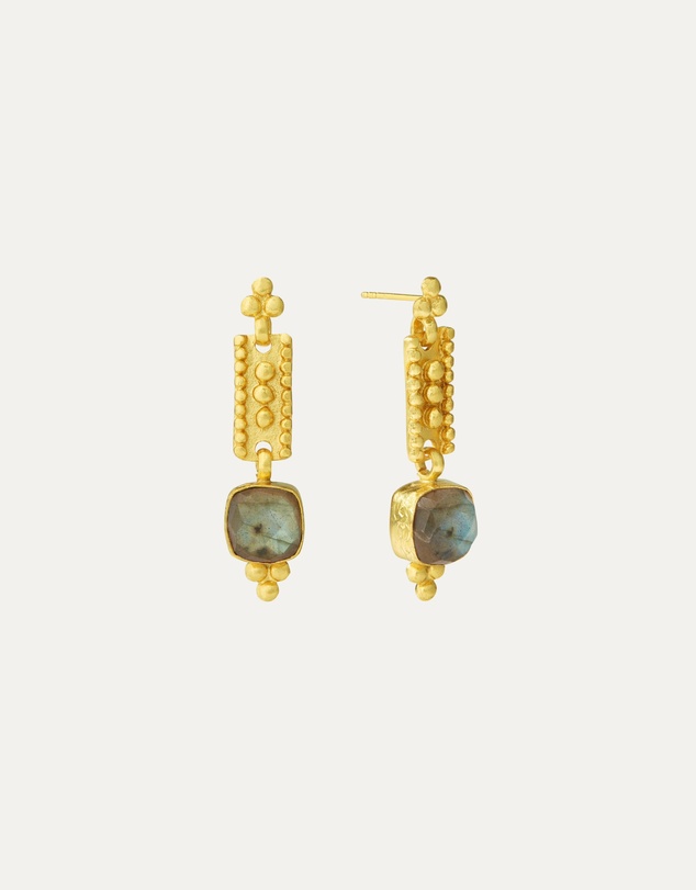 Ottoman Hands - Shahrzad Labradorite Drop Earrings