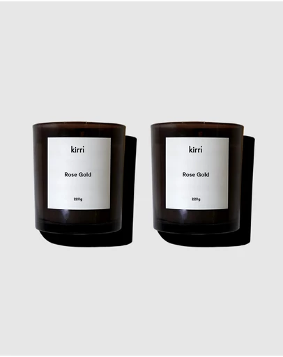 Kirri by Scent Australia Home - Rose Gold Candle (Formerly Baccarat) (200g) Duo