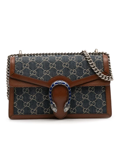 Pre-Loved by Azura Reborn - Pre-Loved Small GG Denim Dionysus Shoulder Bag