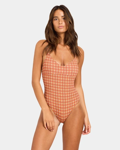 Roxy - Womens Aurora Mod One Piece Swimsuit