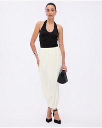 Minima Esenciales - Rue Jersey Asym Gathered Midi Skirt