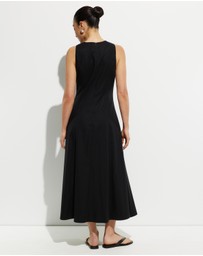 Calli - Heeley Cotton Linen Blend Midi Dress