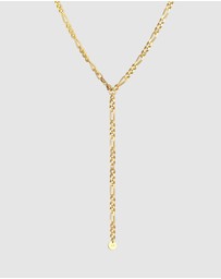 Elli Jewelry - Necklace Y-Chain Basic Minimalist Elegant in 925 Sterling Silver Gold Plated