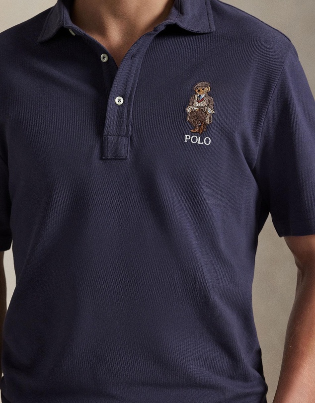 Polo Ralph Lauren - Custom Slim Polo Bear Mesh Polo Shirt