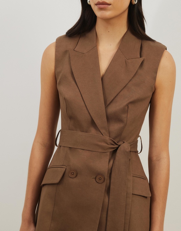 Atmos&Here - Naya Longline Tailored Tie Vest