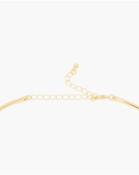Lovisa - Gold Plated Collar Double Oval Pendant Necklace