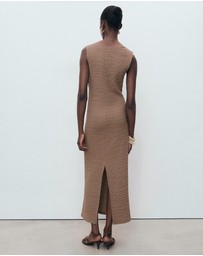 M.N.G - Fitted Textured Dress
