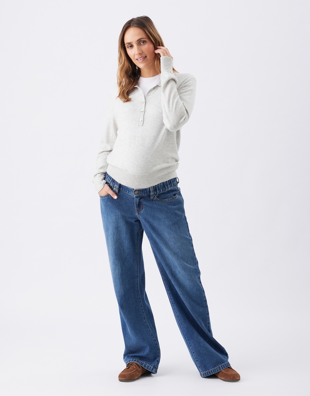 Ripe Maternity - Piper Polo Nursing Knit