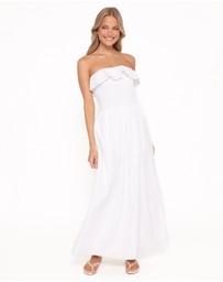 Petal & Pup - Gilbert Strapless Maxi Dress - White