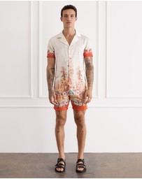 Aqua Blu Australia - Bouquet Jean Short Sleeve Shirt