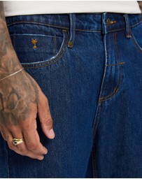 Thrills - Chopped Slim Straight Cropped Denim Jeans