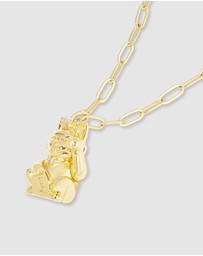 Wanderlust + Co - Lucky Cat Gold Necklace