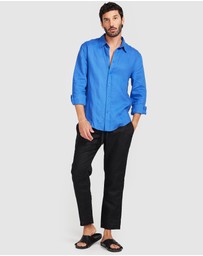 Vacay Swimwear - Linen Pants Black