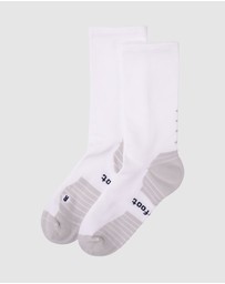 Pussyfoot - 4 Pack Sport Running Crew Socks – Compression & Coolmax