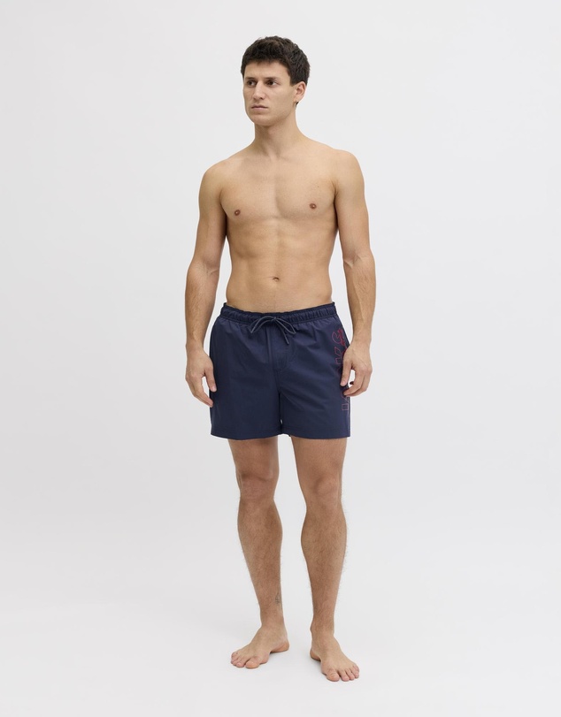 Jack & Jones - Jpstmaui Wave Logo Swim Shorts Reg SN