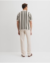 Country Road - Organically Grown Cotton Stripe Knit Shirt
