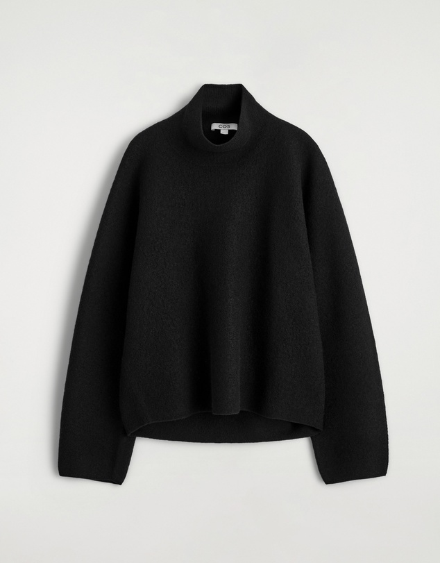 COS - Boiled-Wool Funnel-Neck Jumper