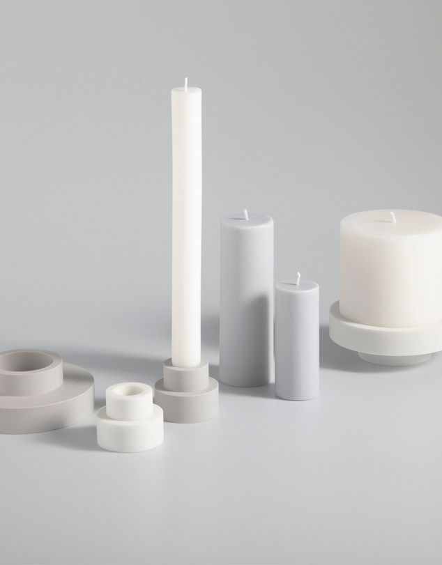 porter green - escc medium pillar candle soy-blend unscented candles