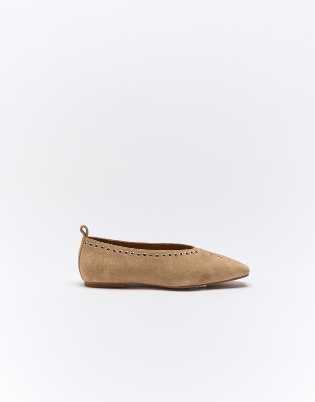 Goldie The Label - Chiara Leather Ballet
