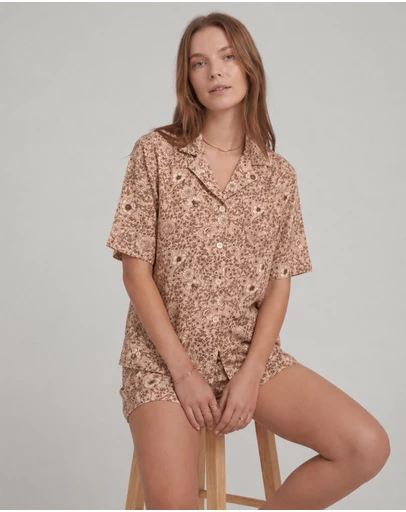 SILK MAGNOLIA - Floral Bamboo Pyjamas