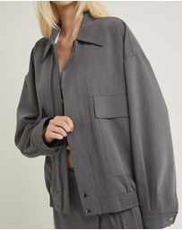 Alice In The Eve - Jen Oversized Patch Pocket Jacket