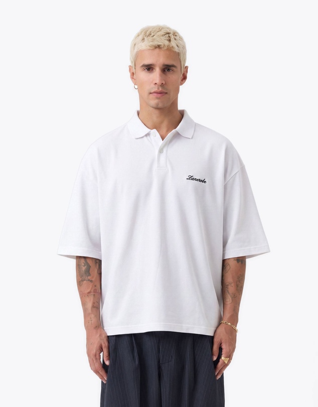 Zanerobe - Box Crop Polo White