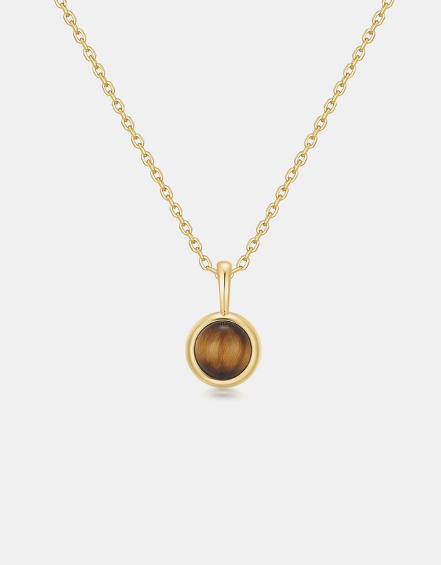 Ania Haie - Ania Haie Gold Tiger Eye Pendant Necklace