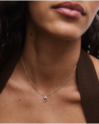 PDPAOLA - Initial 2026 D Silver Pendant Necklace