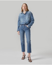 DRICOPER DENIM - Perla Cropped Mid Rise Jeans