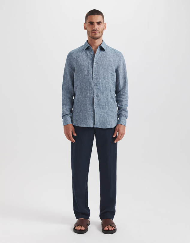 SABA - Anderson Classic Yarn Dyed Linen Shirt