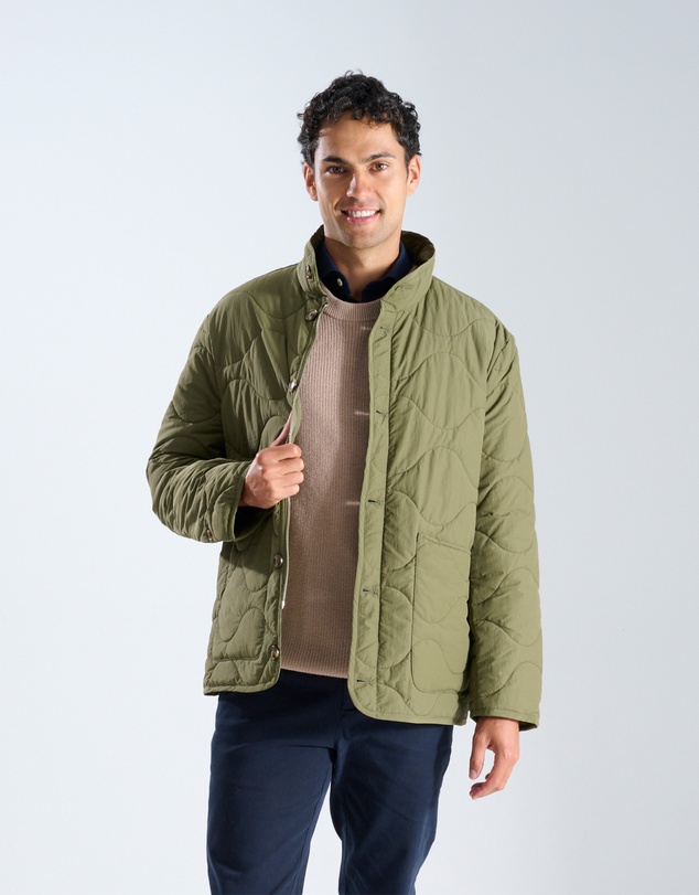 3 Wise Men - 3 Wise Men Quilted Jacket Forest