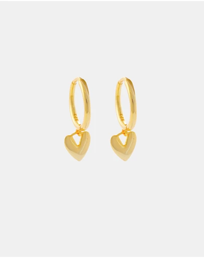 Pastiche - Gold Amara Huggies Gold Plated 925 Sterling silver Earrings