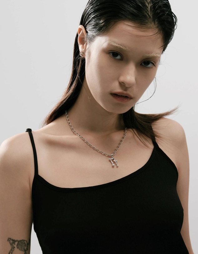 Graedance - Capricorn Black Onyx Pendant on Eclipse Necklace