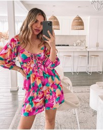 Esther & Co - Conell Shorts - Pink Fiesta