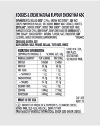 CLIF - Cookies & Creme Energy Bar - 12x68g